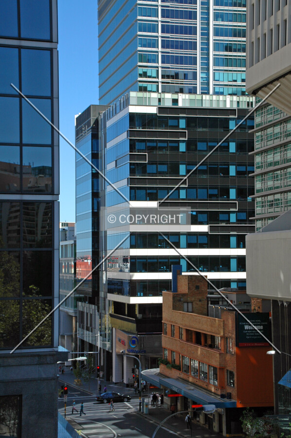 Elevated view from the east