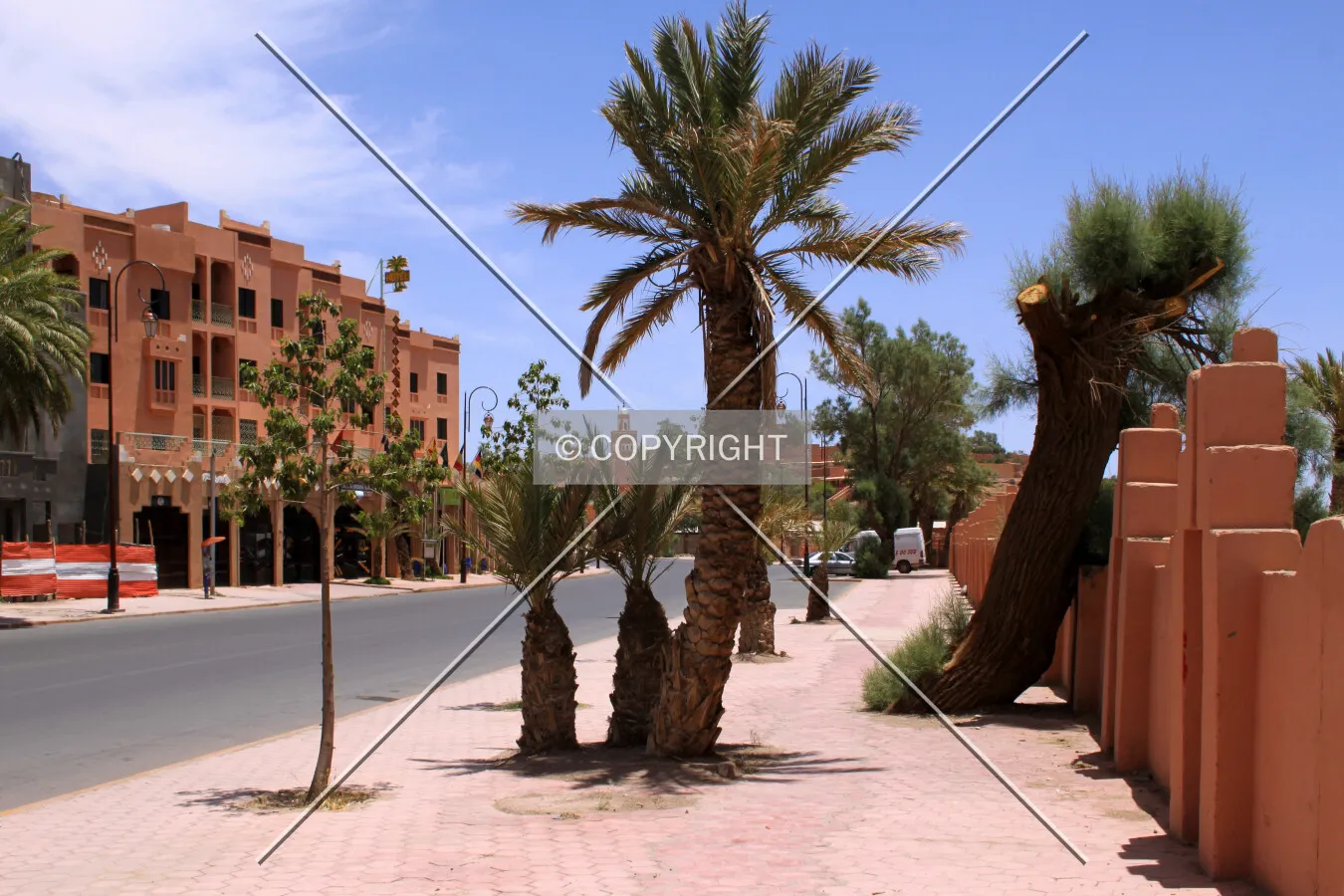 Avenue Mohammed V in Ouarzazate