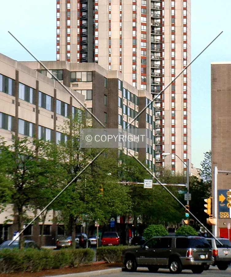View from the northwest along Dwight Street