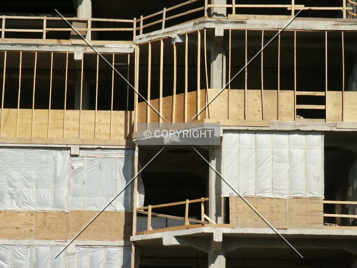 Close-up of the west side of the south wing