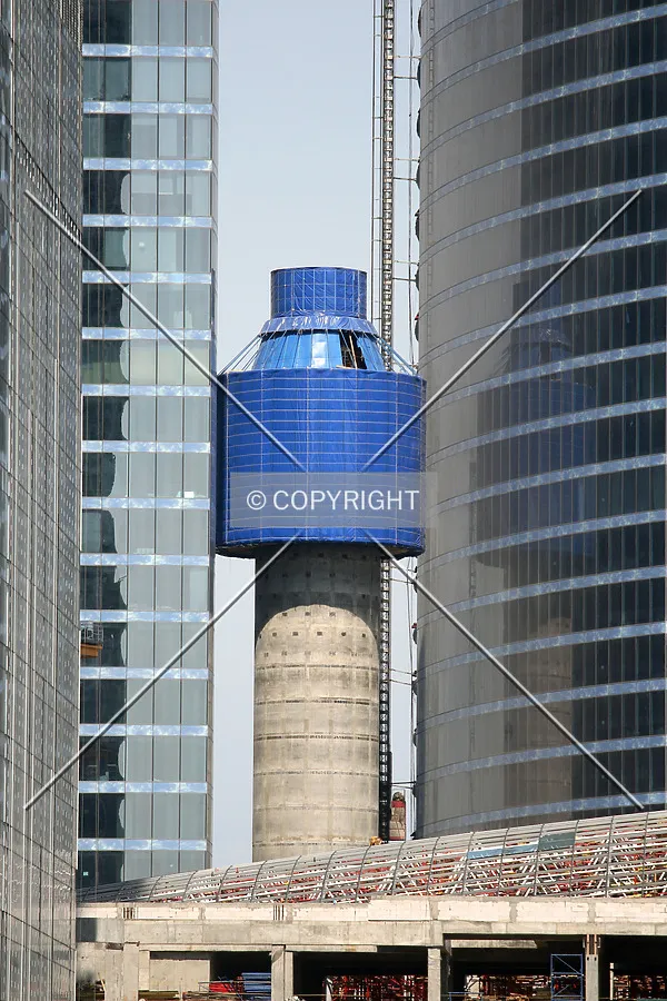 Panoramic elevator core