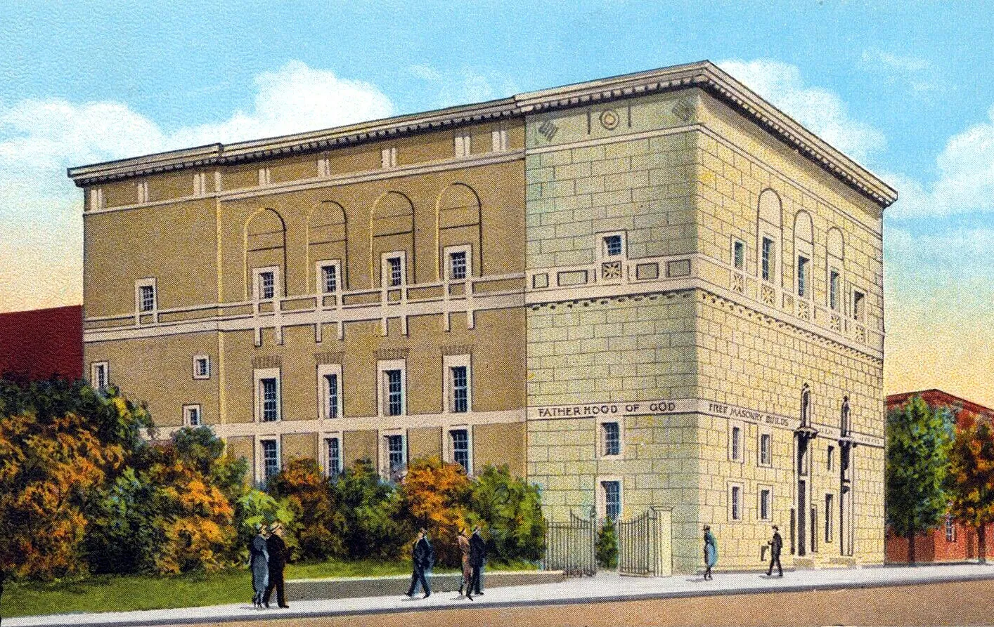 Vintage view from the northeast