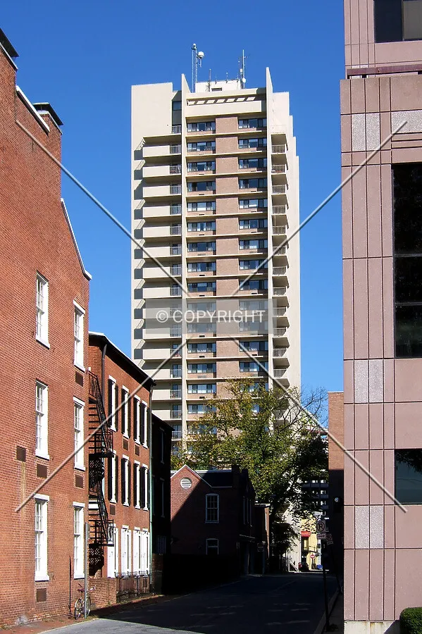 View from the southwest along Barbara Street