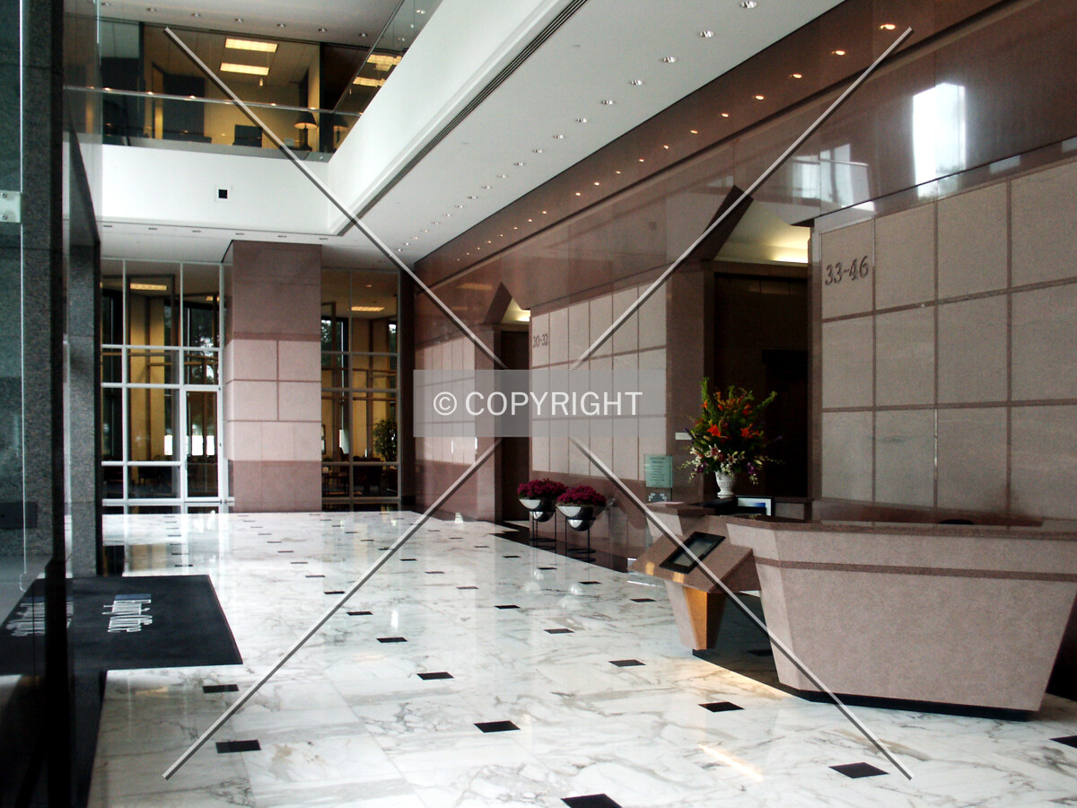 Main lobby inside the west entrance