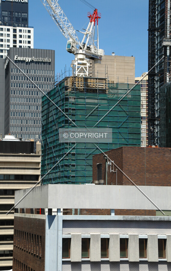 Elevated view from the west