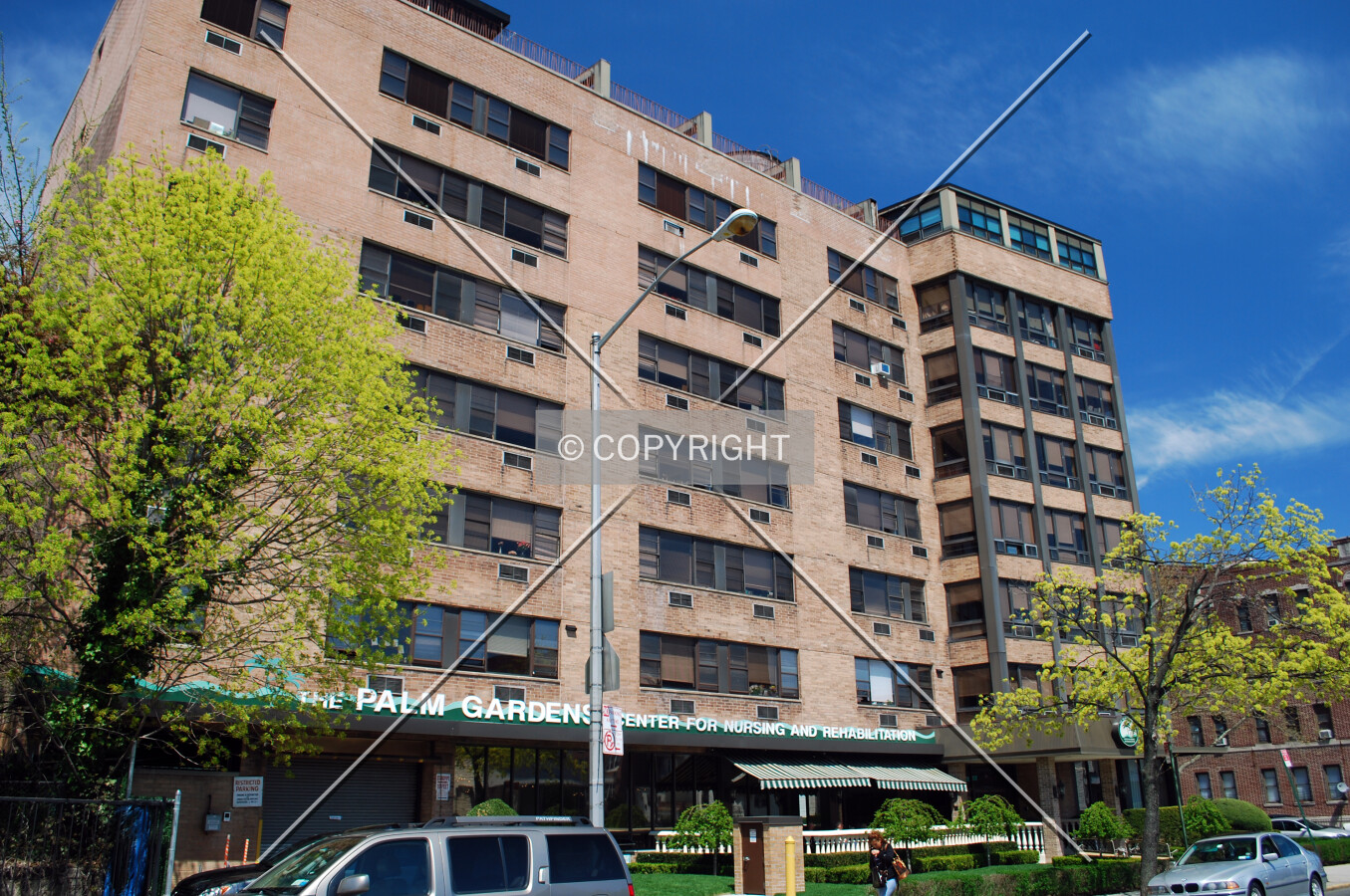 Viewed along Avenue C
