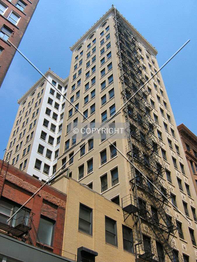Looking up the south corner