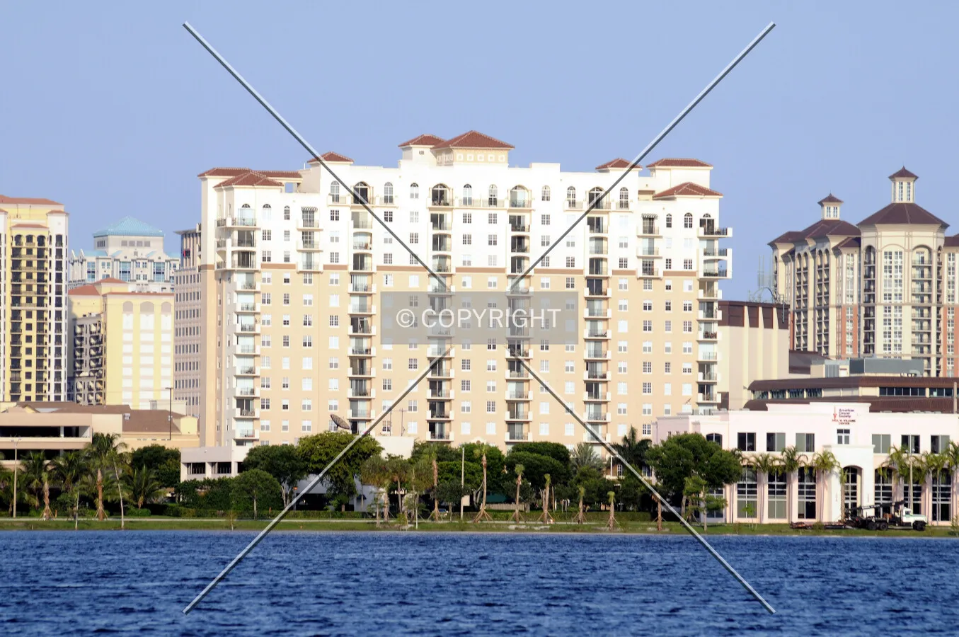 View from the west across Clear Lake