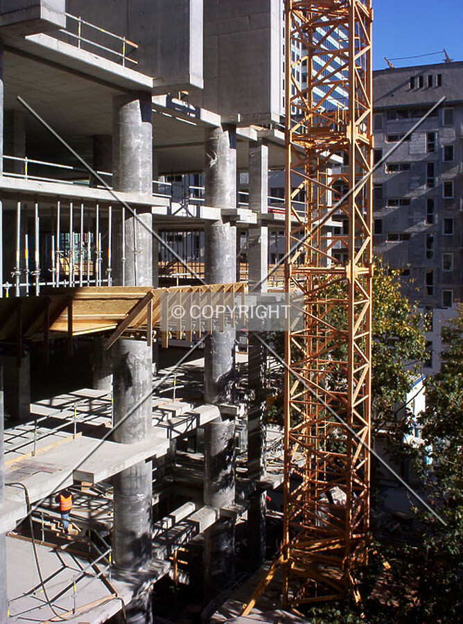 Base of the southeast corner