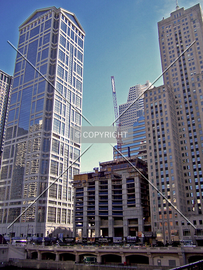 Looking southeast from the LaSalle Street Bridge