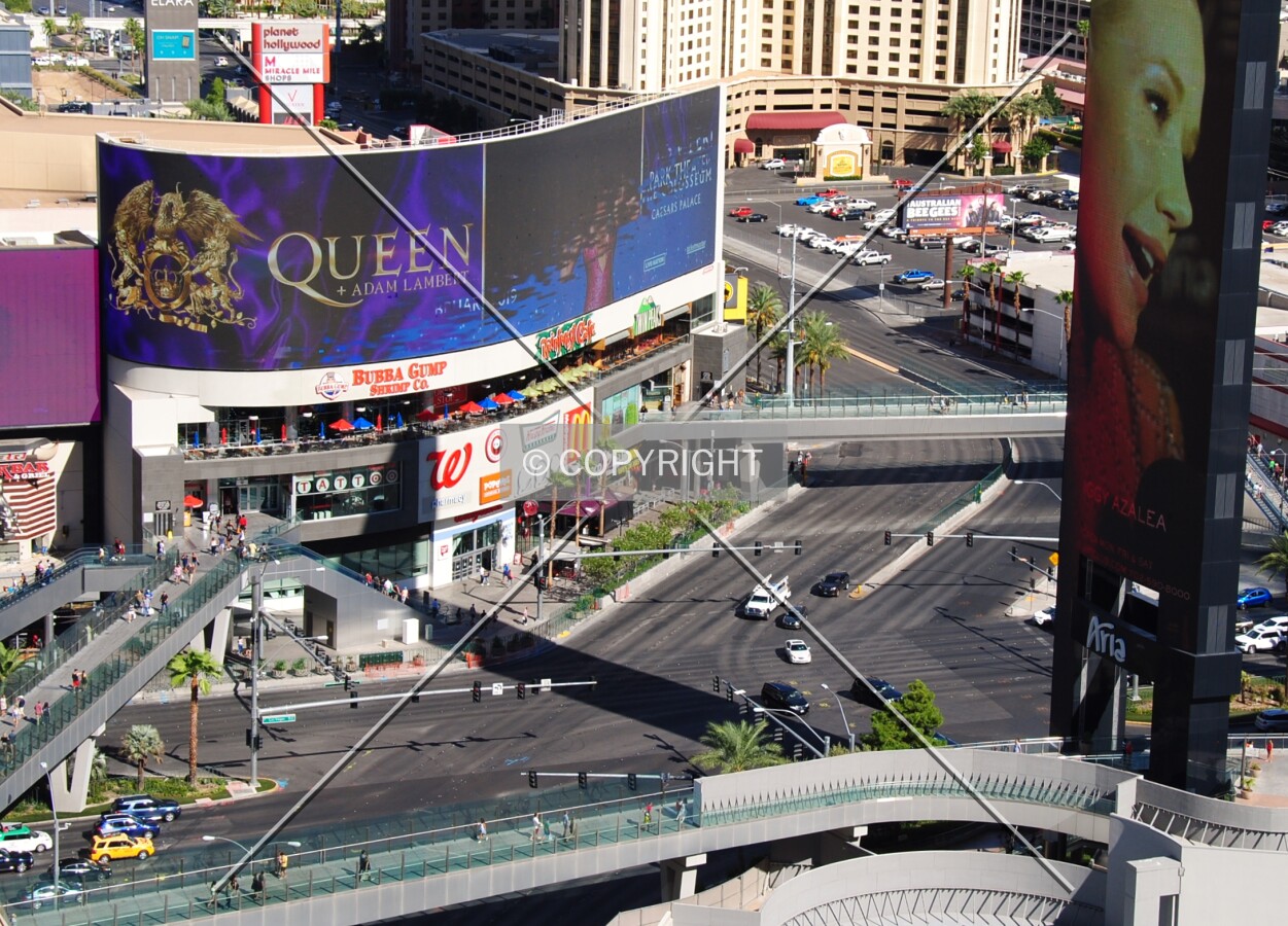 Elevated view from the west