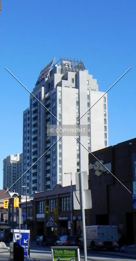 West view from George Street.