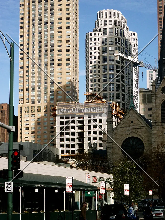Looking east from Superior and Dearborn