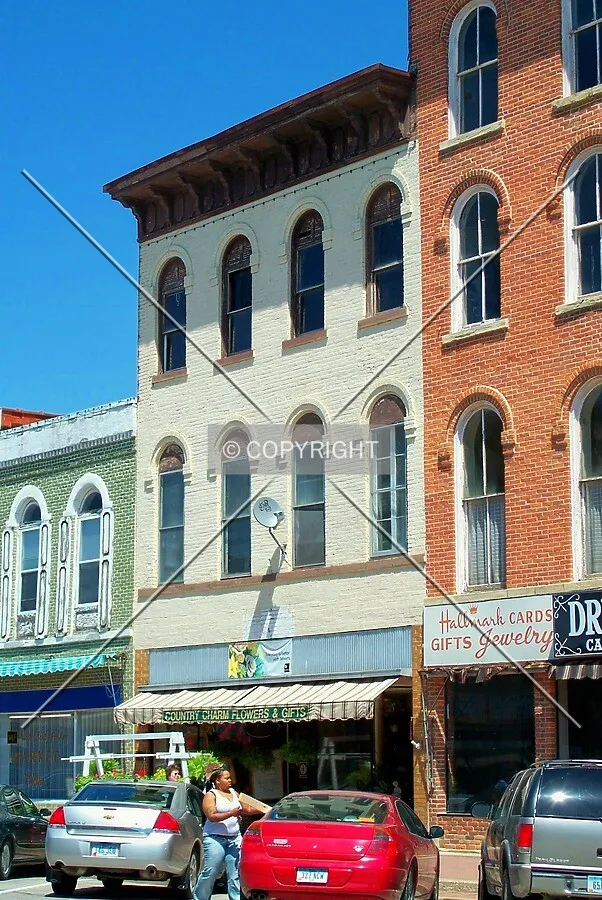 View from the southwest across North Main Street