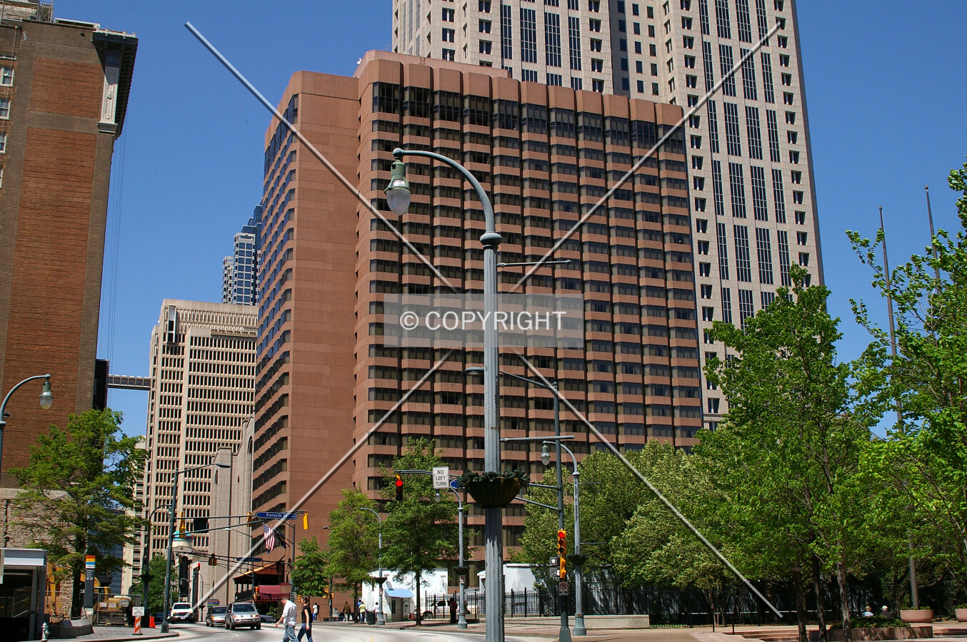 Looking north