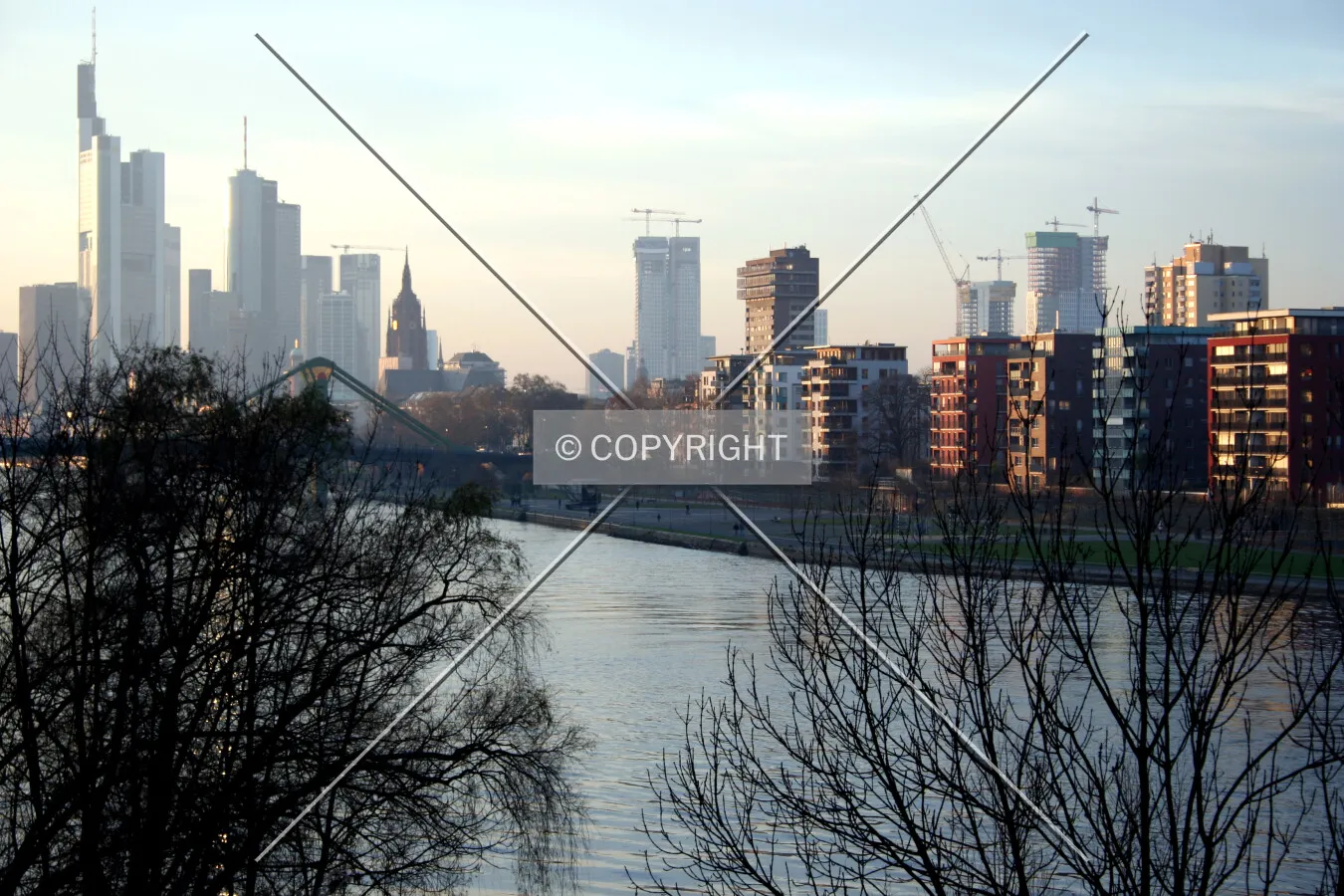 Distant view over the Main River