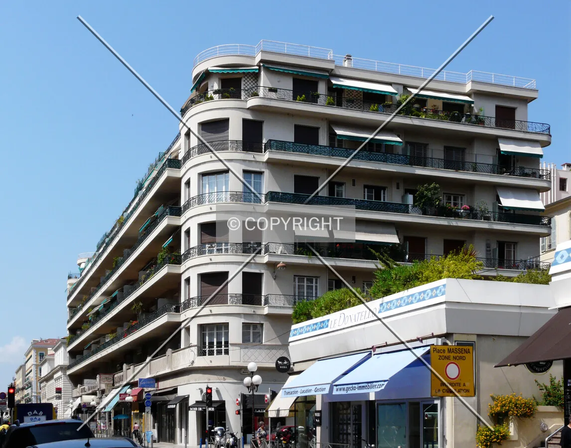 View to the west from Rue de l'Hôtel des Postes