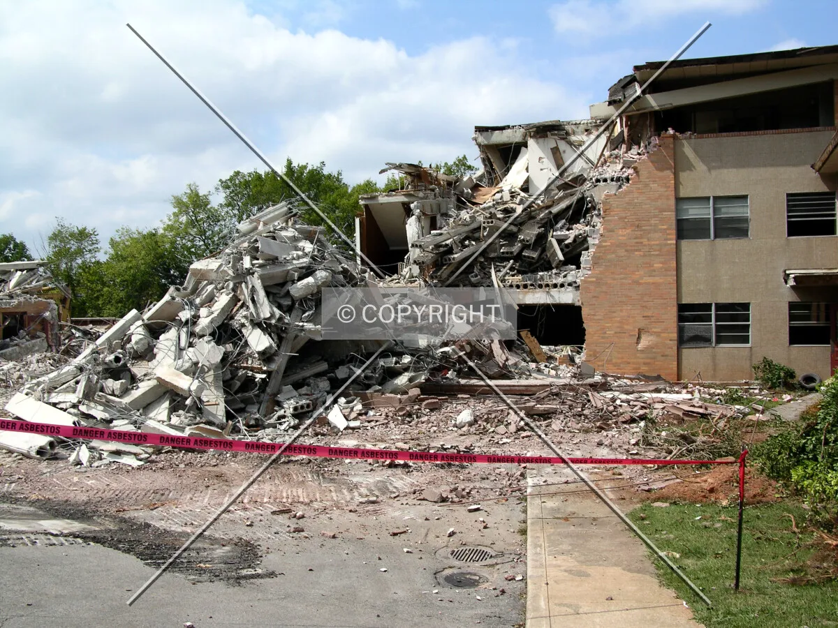 Demolition of the previous Capri Apartments