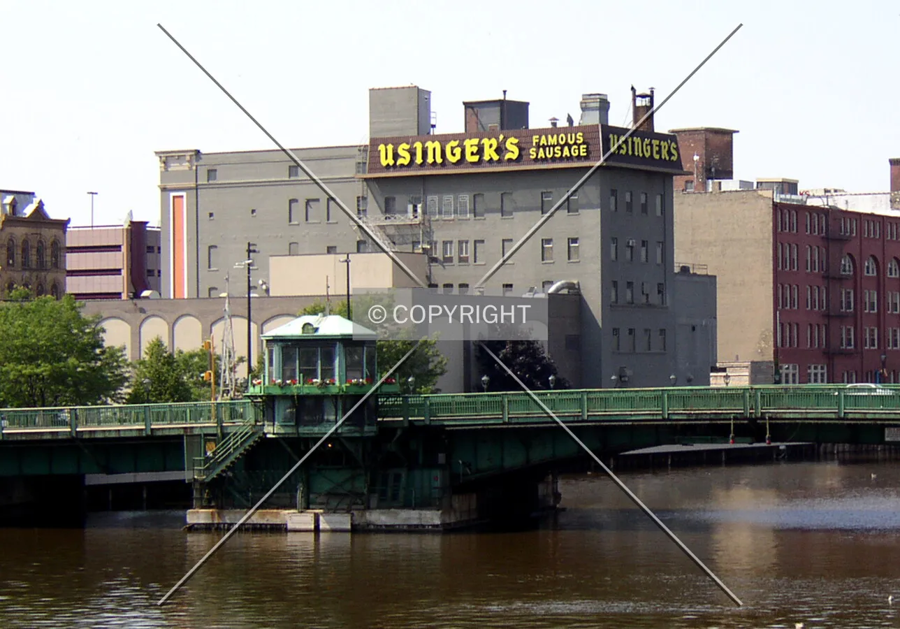 From the southeast across the Milwaukee River