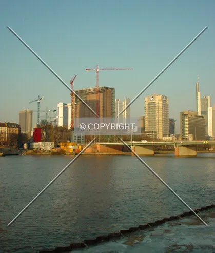View from opposite Main river shore (MainForum is in the orange building in the middle)