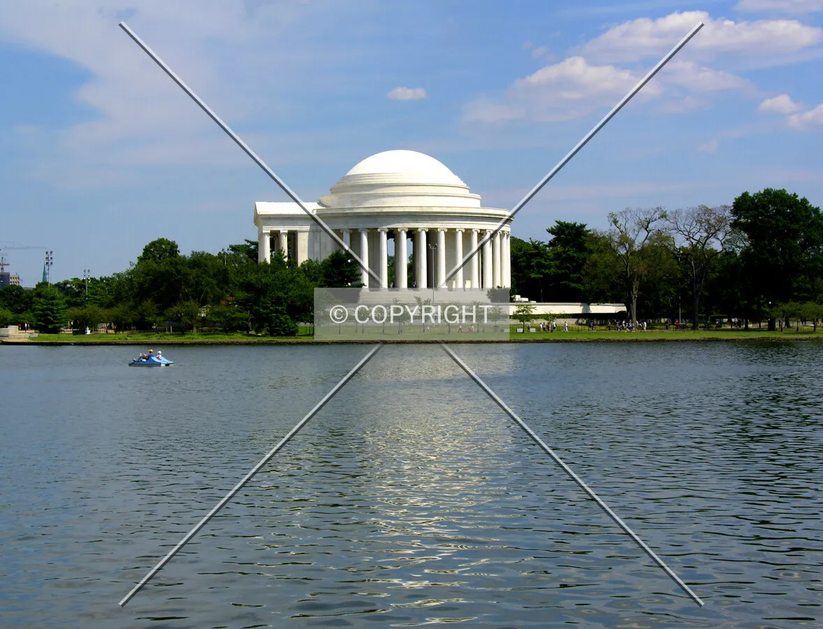 From across the Tidal Basin to the northwest