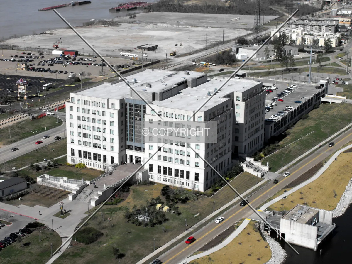 View looking down from the southeast