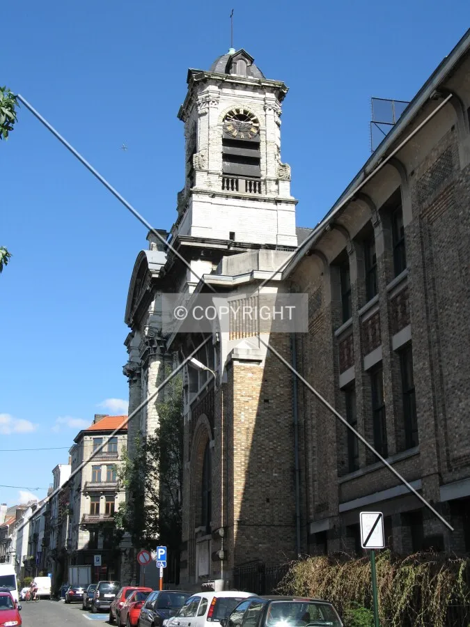 View from the southwest towards the tower
