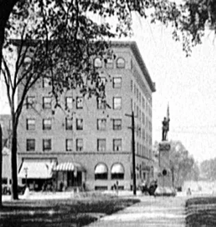 View from the east