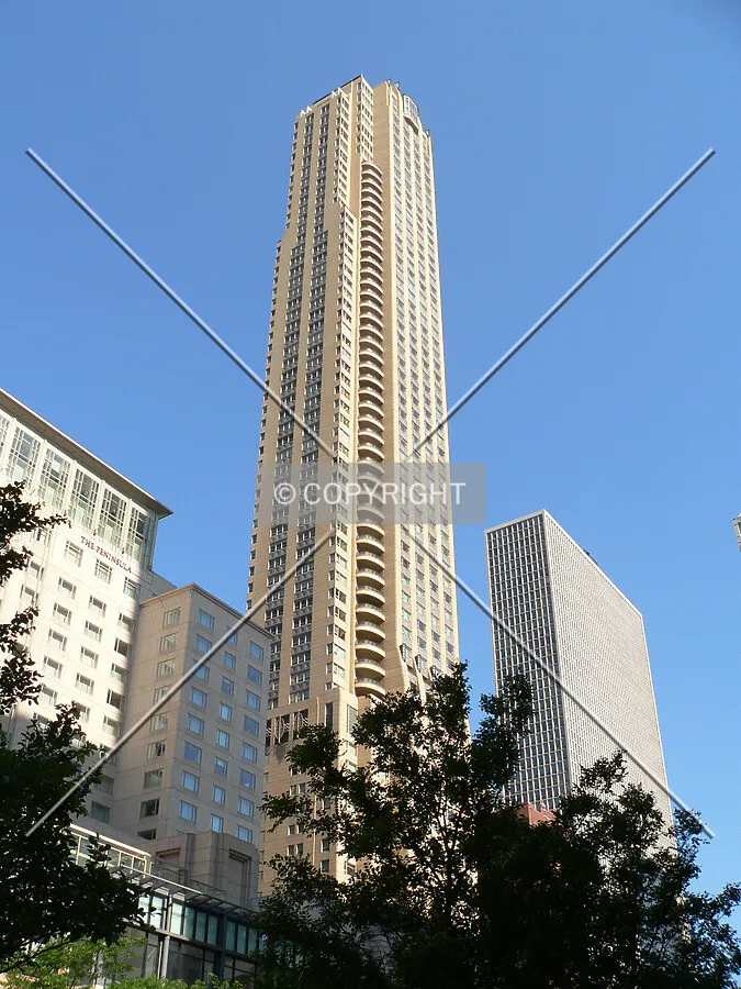 View to the northwest from the intersection of Michigan Avenue and Superior Street