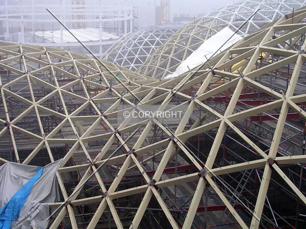 The waving roof structure