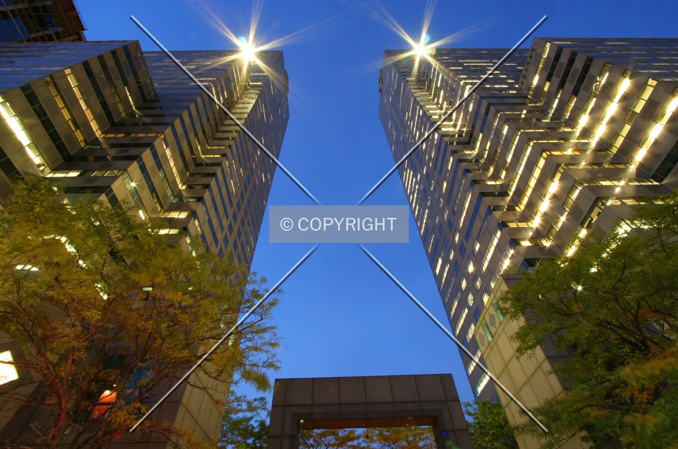 From below on the south side