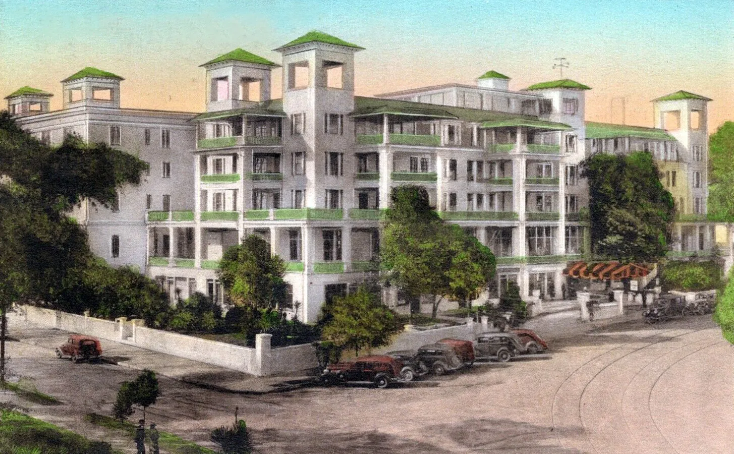 Vintage view from the northeast
