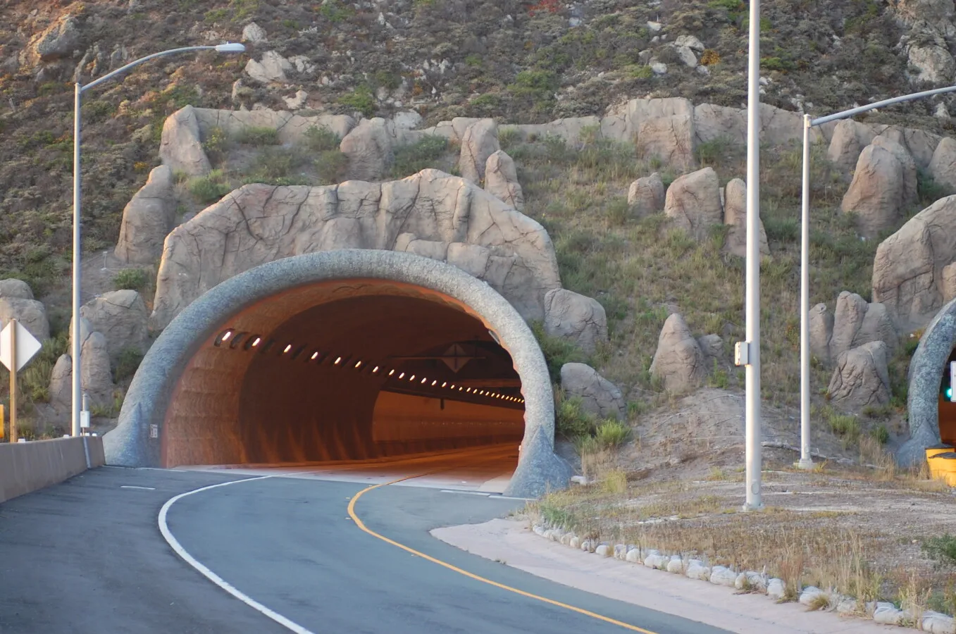 View of the southbound portal