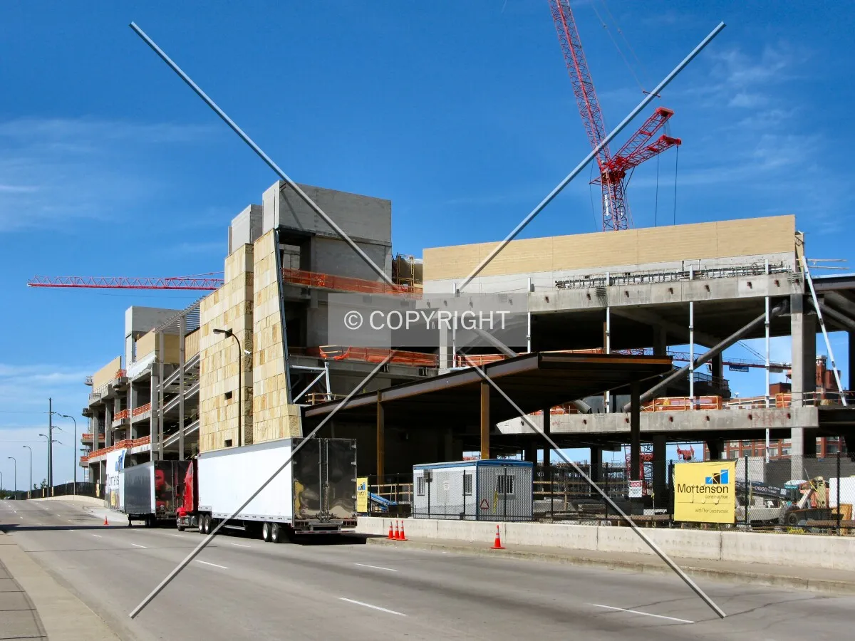 View to the northwest along 7th Street North