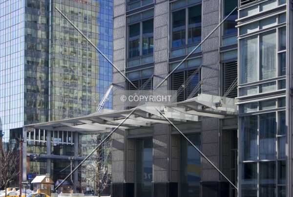 Canopy over side entrance