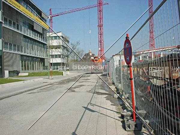 View from the towers along the street (left is headquarters of German publisher Langenscheidt)