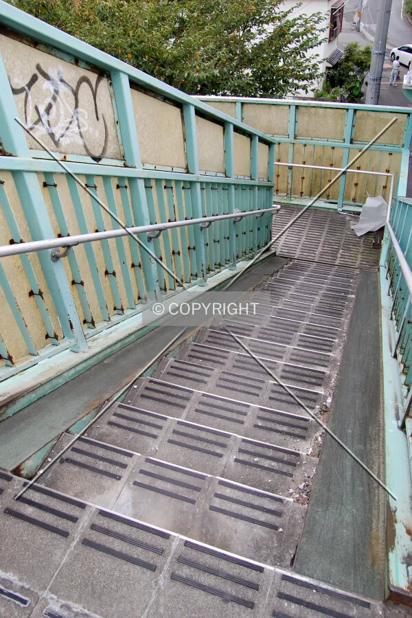 Stairs at the east end