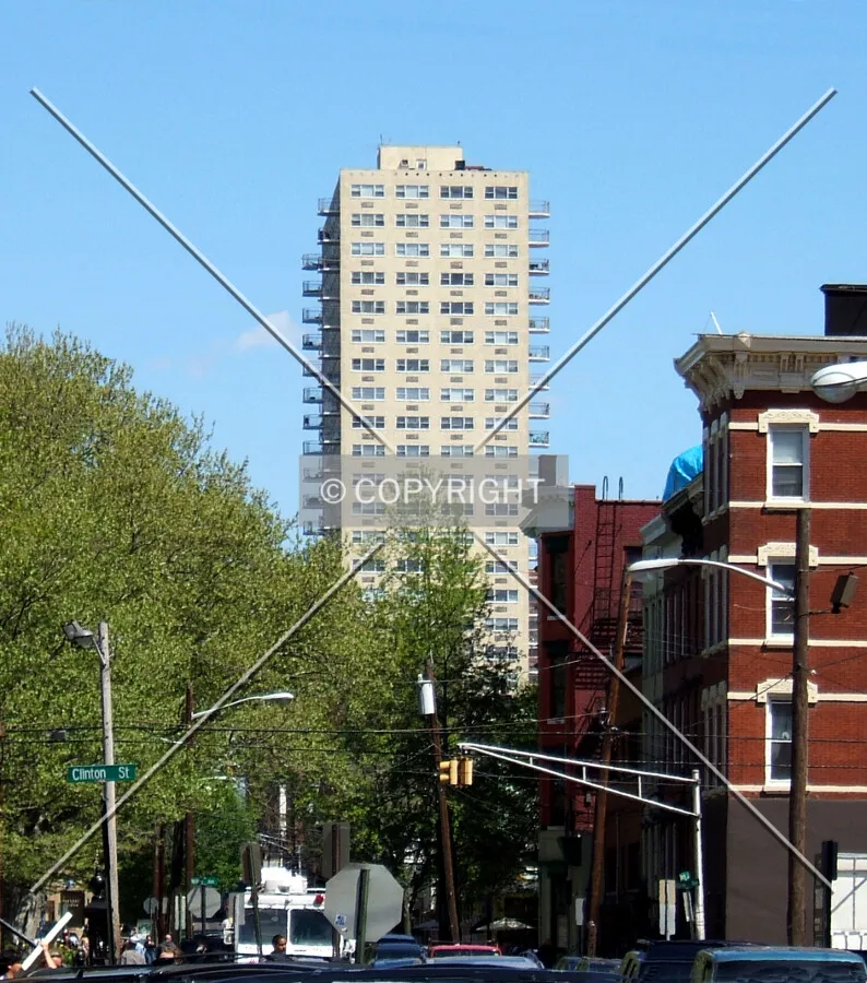 View from the west along 4th Street