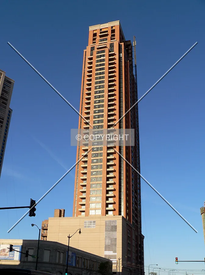 View from the intersection of Roosevelt Road and Wabash Avenue