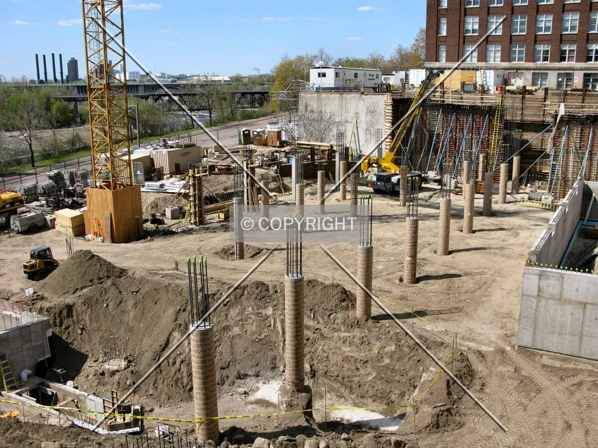 View to the northwest from the southeast corner of the site