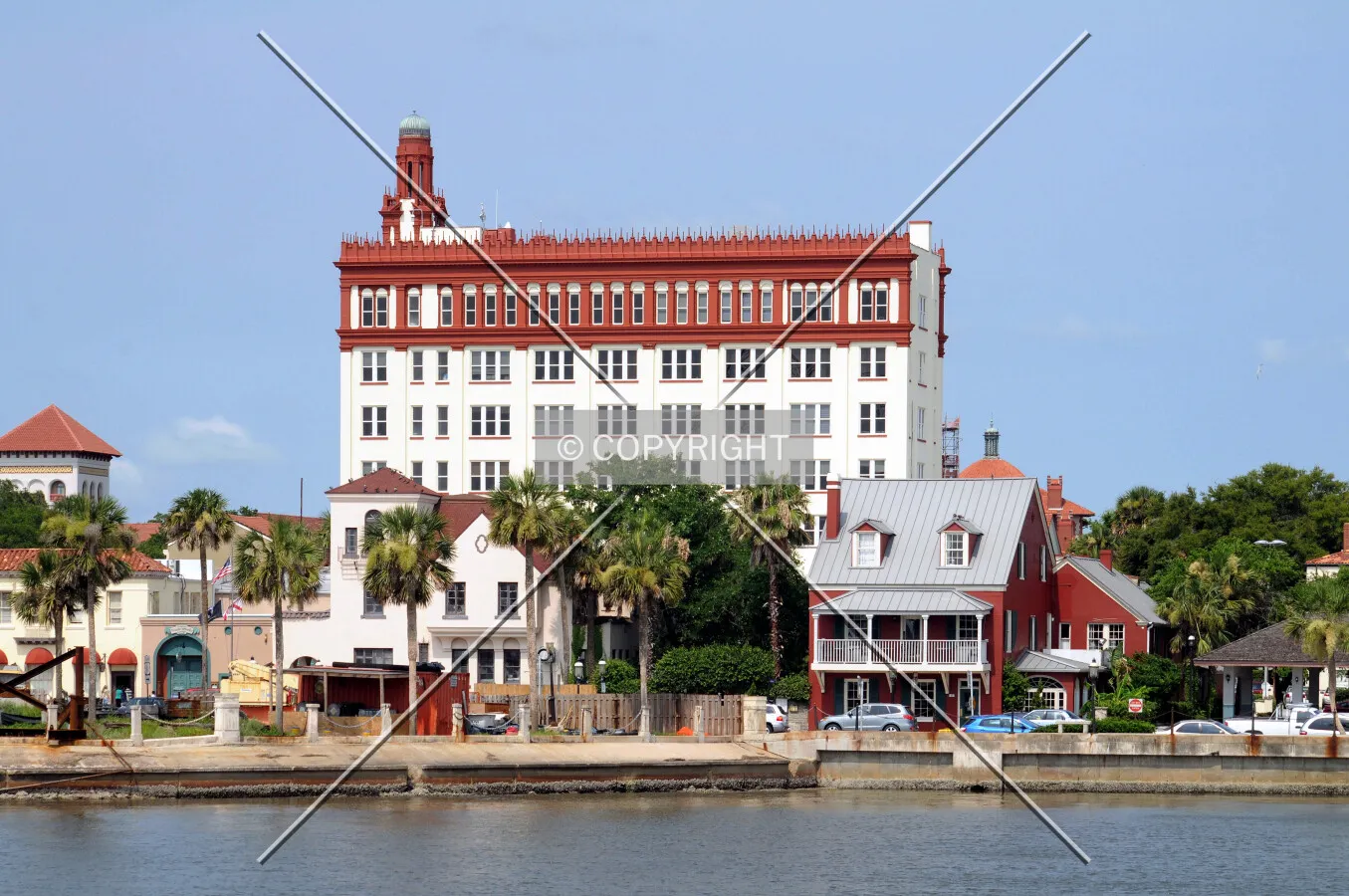View from the east along the bay