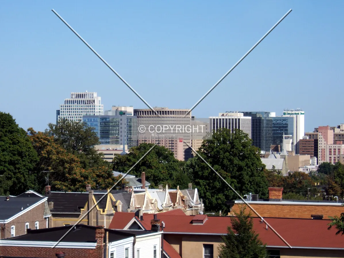 Downtown from the west