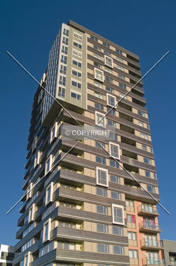 Looking up from the southwest