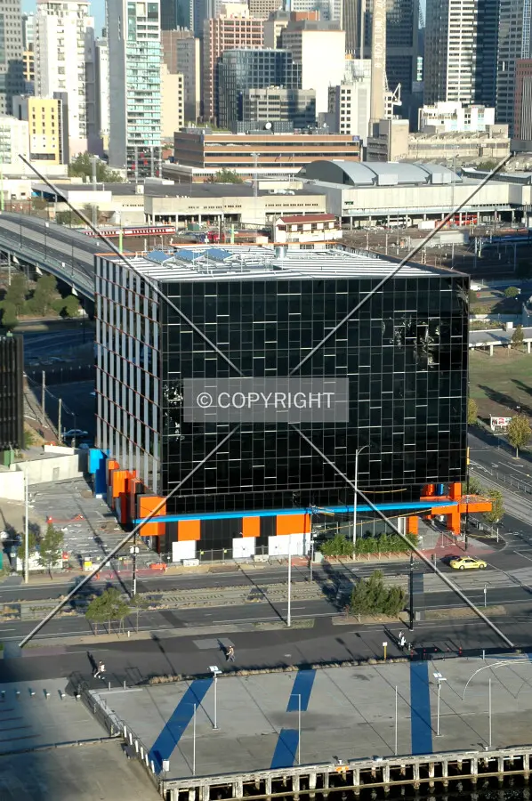 Elevated view from the west