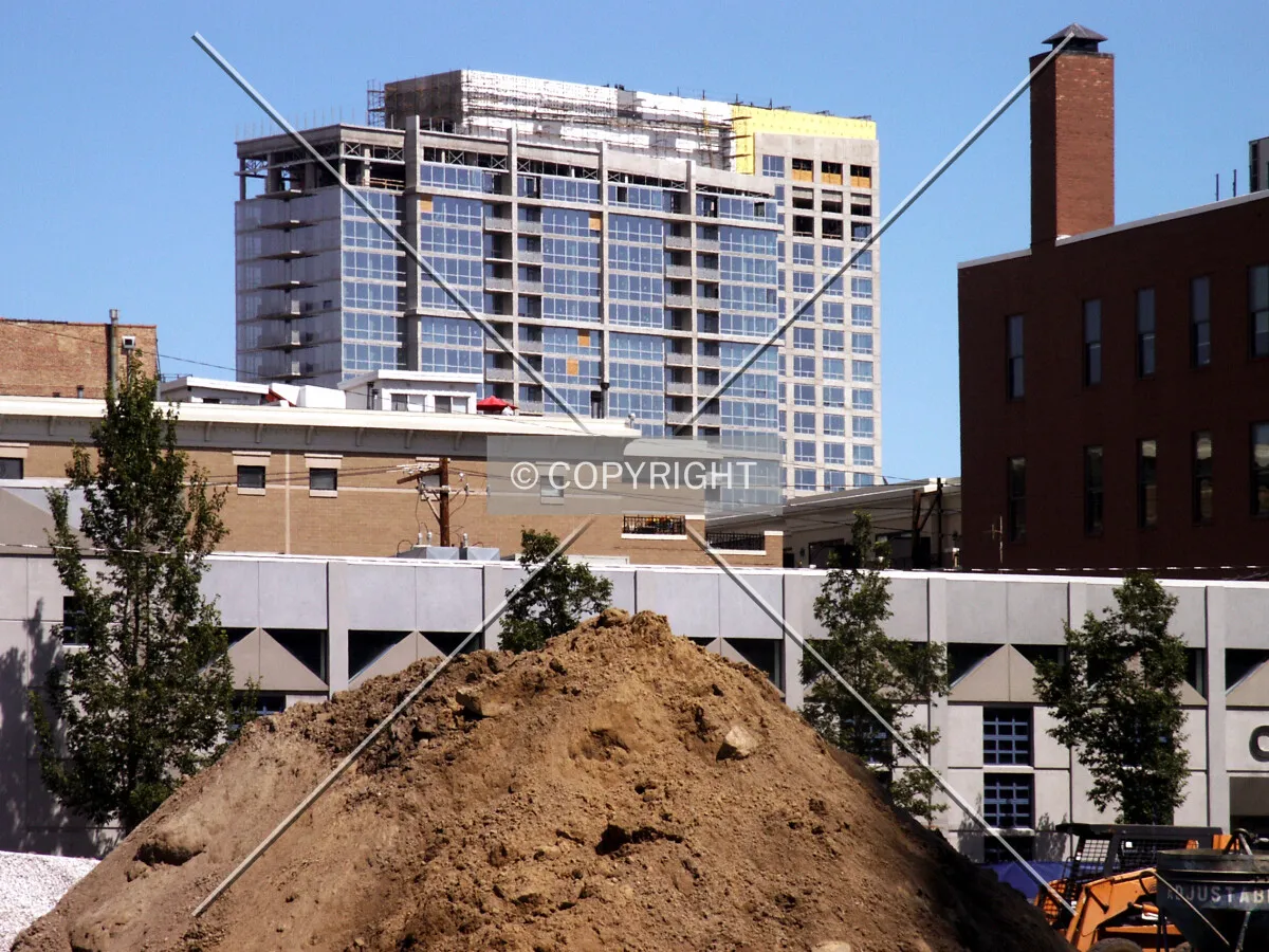 View from the west over the 1720 South Michigan site
