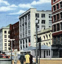 View from the southeast