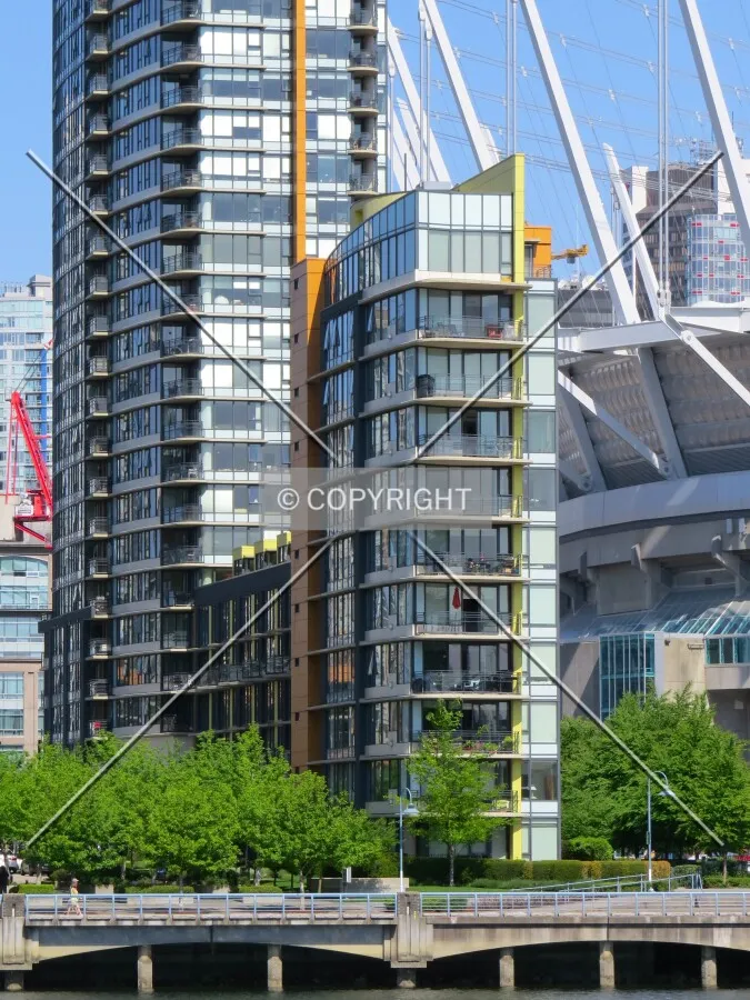 View to the northwest across False Creek