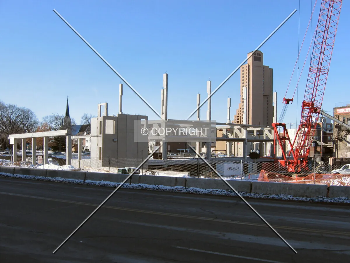 View to the southwest across Central Avenue SE