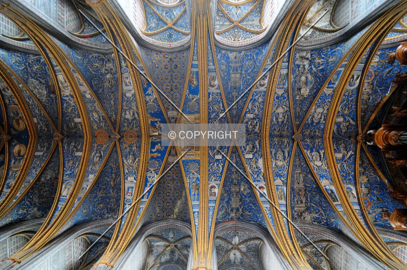 Ceiling inside Albi's Cathedral
