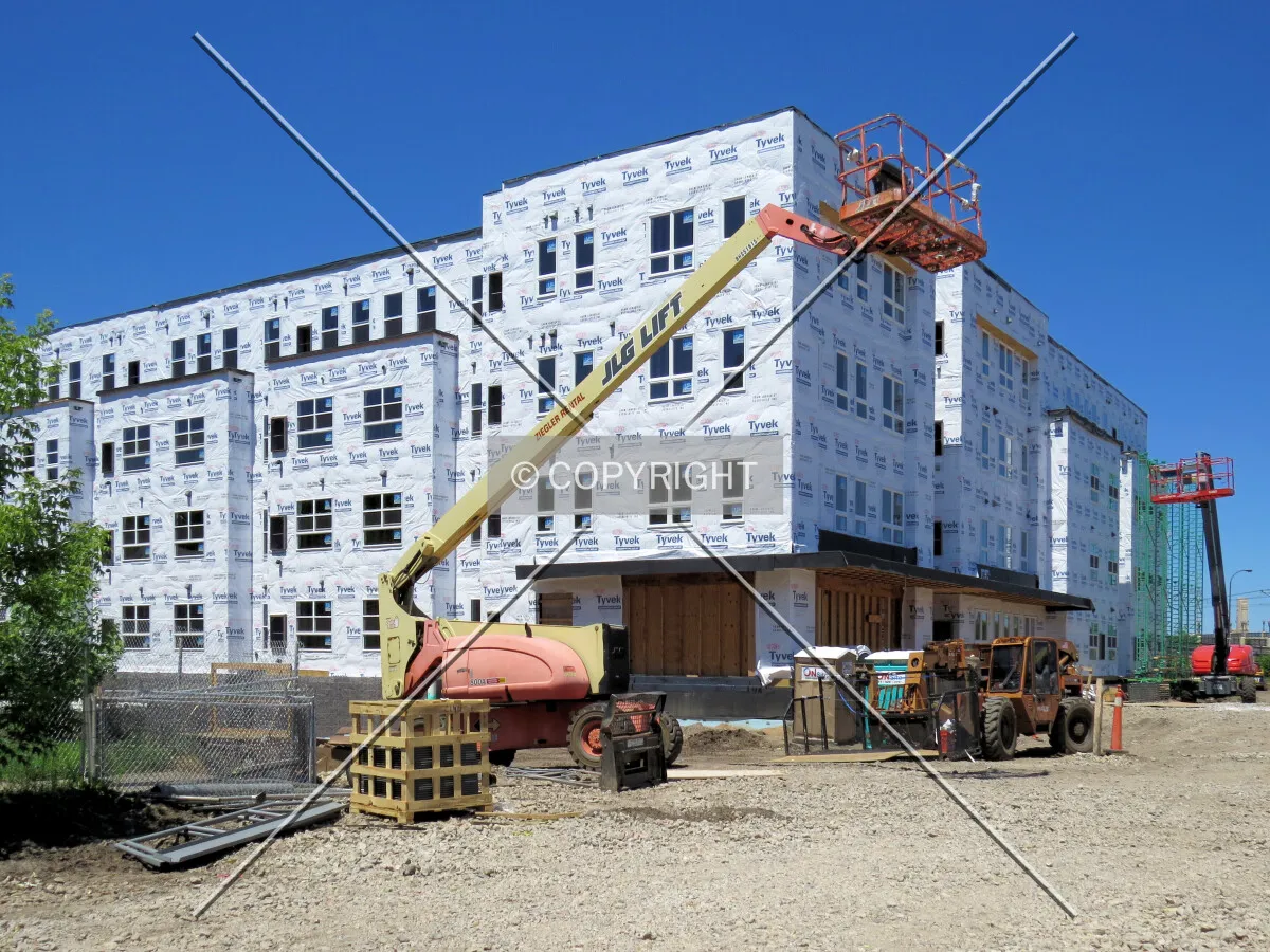 View to the northwest from East 32nd Street